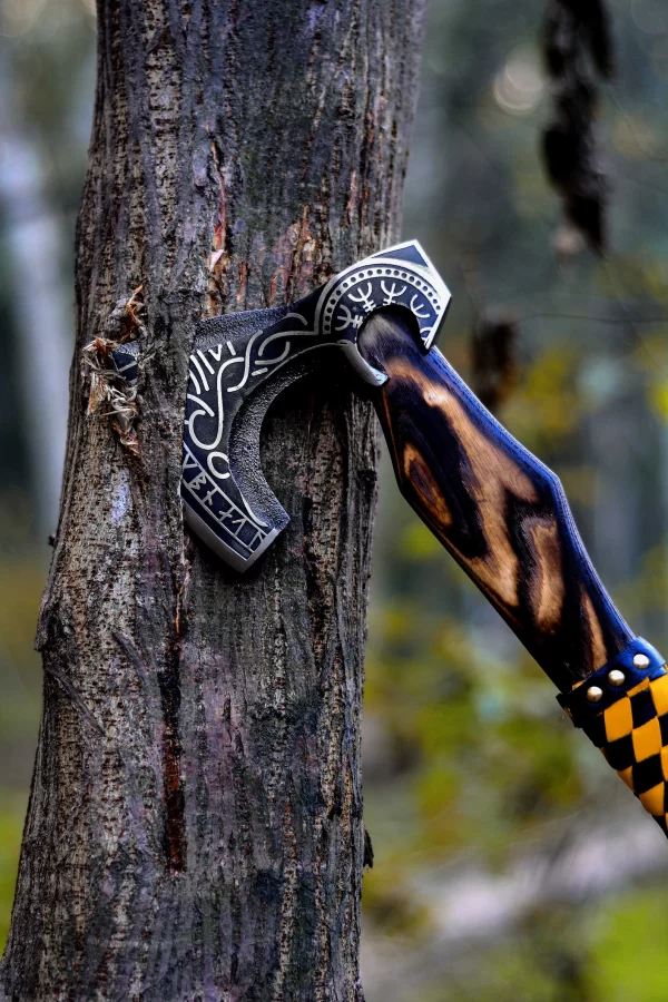 Axe, Hatchet, Viking Bearded Camping Axe, Hand Forged Axe