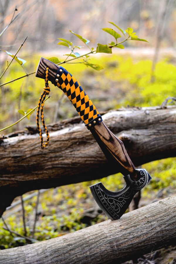 Axe, Hatchet, Viking Bearded Camping Axe, Hand Forged Axe